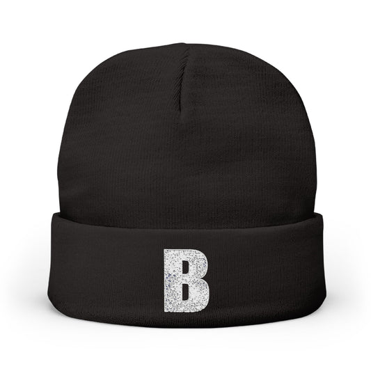 “B” Essentials Knit Beanie (Embroidery)